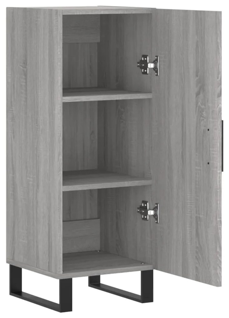vidaXL Ντουλάπι Γκρι Sonoma 34,5x34x90 εκ. από Επεξεργασμένο Ξύλο