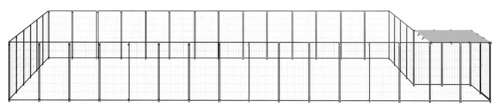 Σπιτάκι Σκύλου Μαύρο 26,62 μ² Ατσάλινο   - Μαύρο