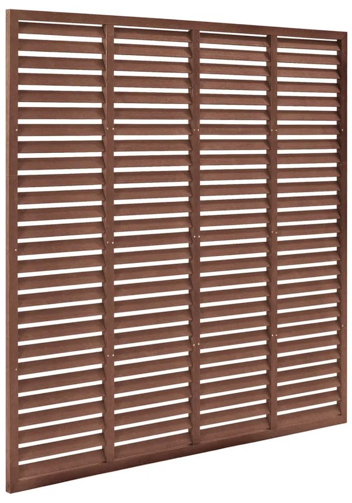 vidaXL Πάνελ Περίφραξης με Περσίδες Καφέ 180 x 180 εκ. από WPC