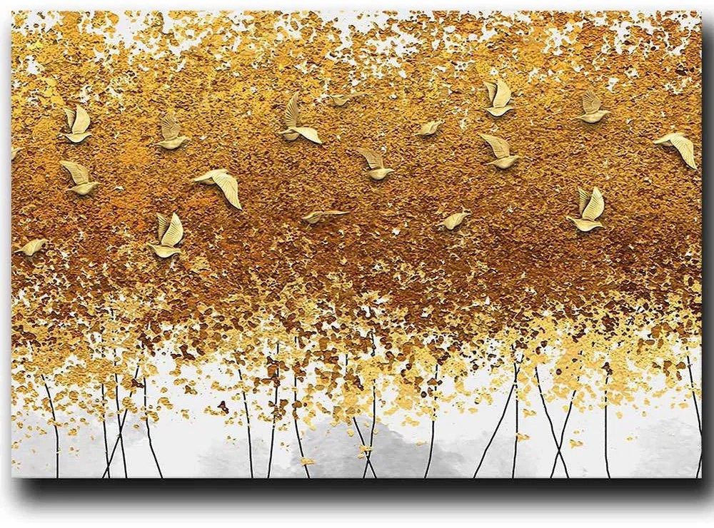 Πίνακας Καμβάς 895FNA1195 100x70cm Multi Wallity Horizontal Ξύλο, Καμβάς