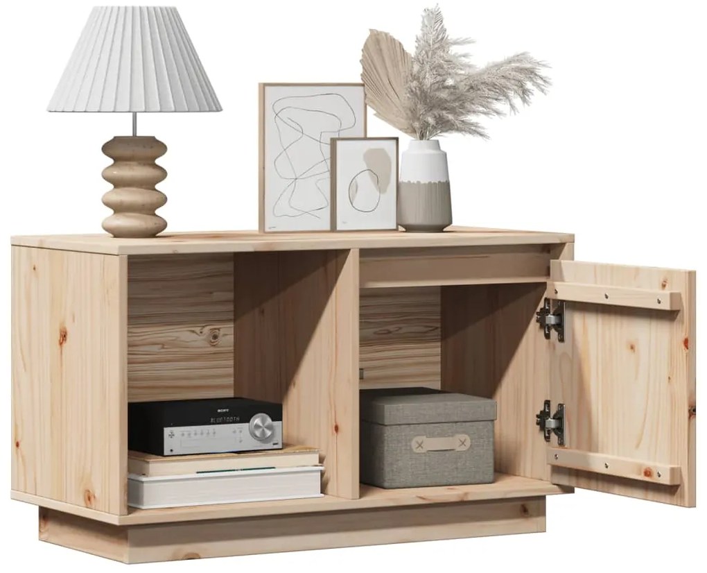 vidaXL Έπιπλο Τηλεόρασης 74 x 35 x 44 εκ. από Μασίφ Ξύλο Πεύκου