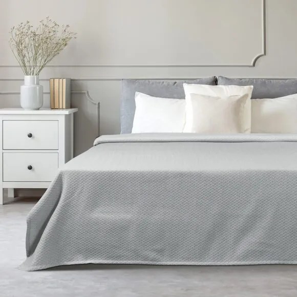 Κουβέρτα King Size Stripe ζακάρ Art 11172 260x270 Γκρι       Beauty Home