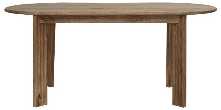 Τραπέζι Τραπεζαρίας Bhopal Fylliana Golden Brown 180x90x76 εκ.