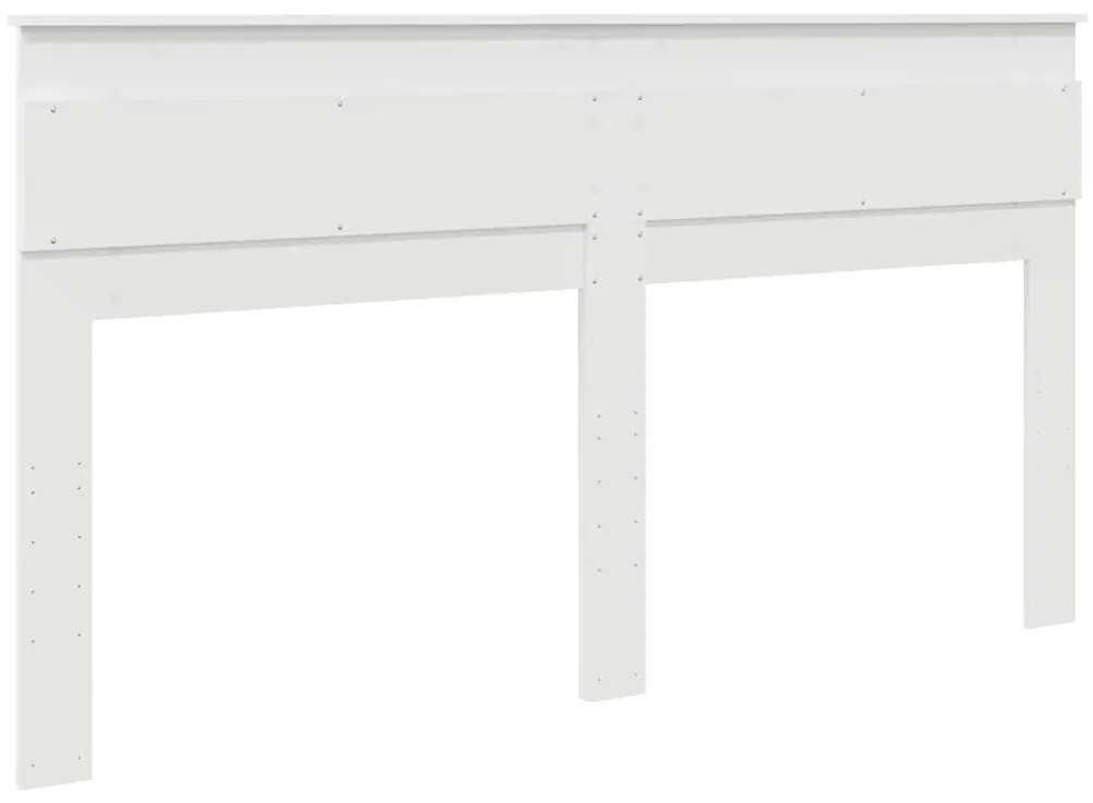 vidaXL Κεφαλάρι με κεφαλάρι Λευκό 180 cm Επεξεργασμένο ξύλο