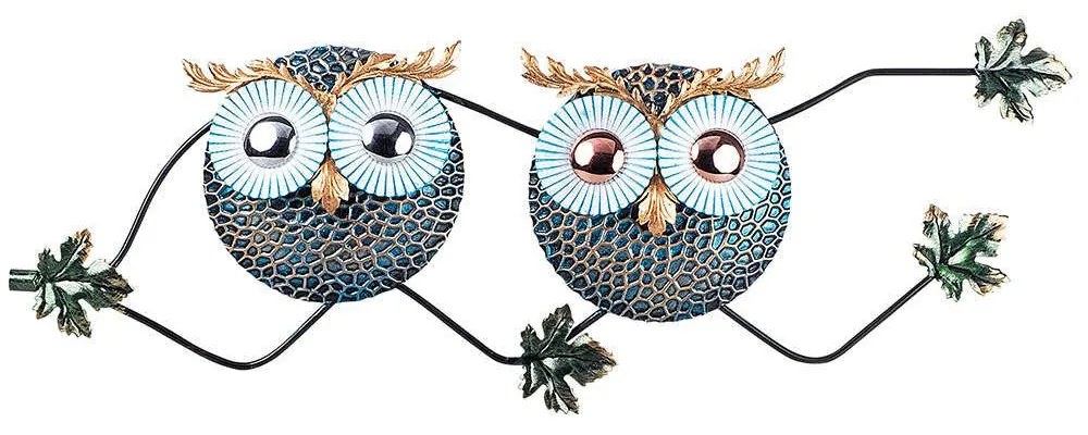 Διακοσμητικό Τοίχου Owl 891TNL1735 77x28cm Multi Wallity Μέταλλο