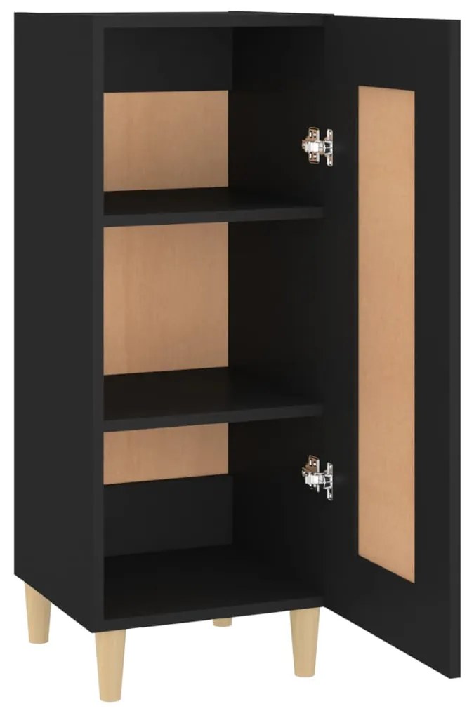 vidaXL Ντουλάπι Μαύρο 34,5 x 34 x 90 εκ. από Επεξεργασμένο Ξύλο