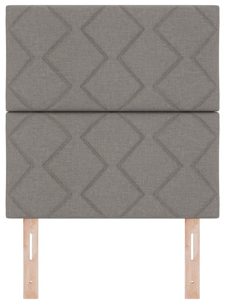 vidaXL Κεφαλάρι με φώτα λωρίδας LED με κεφαλάρι Taupe 80 cm ύφασμα