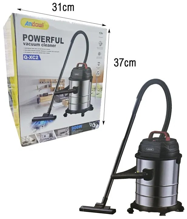 Andowl Ηλεκτρική Σκούπα Ανθεκτικής Χρήσης 900W 20L Q-XC2 - Powerful Vacuum Cleaner