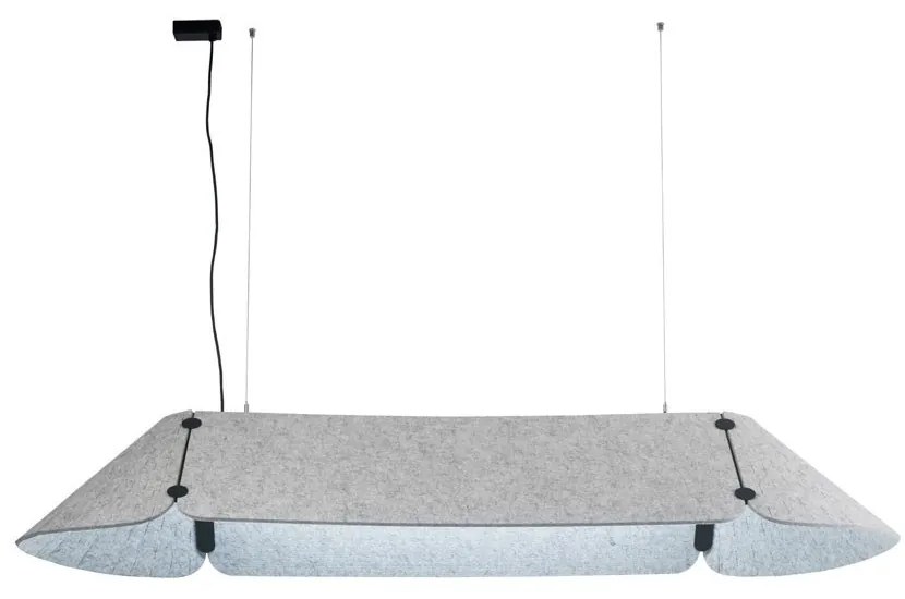 Φωτιστικό Οροφής Κρεμαστό Fonovia 20110 25W 3000K 1800lm 1560cm Grey Faro Barcelona
