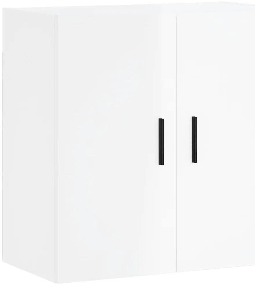 vidaXL Ντουλάπι Τοίχου Γυαλιστερό Λευκό 60x31x60 εκ Επεξεργασμένο Ξύλο
