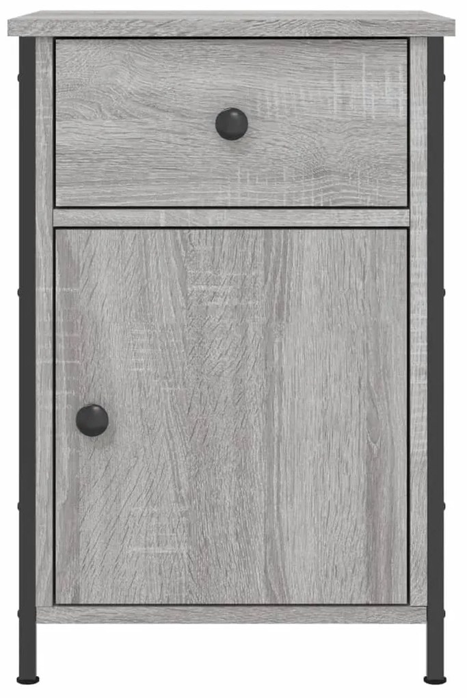 vidaXL Κομοδίνο Γκρι Sonoma 40 x 42 x 60 εκ. από Επεξεργασμένο Ξύλο
