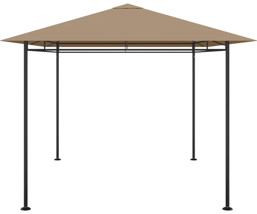 vidaXL Κιόσκι Taupe 384x281x270 εκ. 180 γρ./μ²