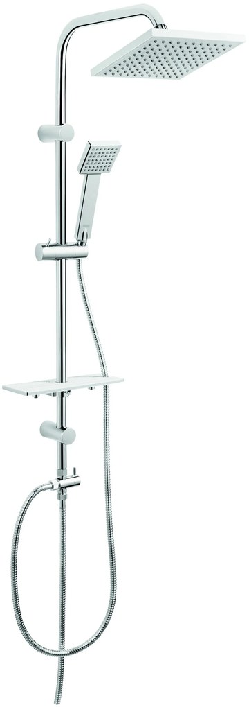 Ferro Squerto Lux Κολόνα Σταθερού Ντους Χρωμέ ABS plastic, Ανοξείδωτο Aτσάλι, Μπρούτζος