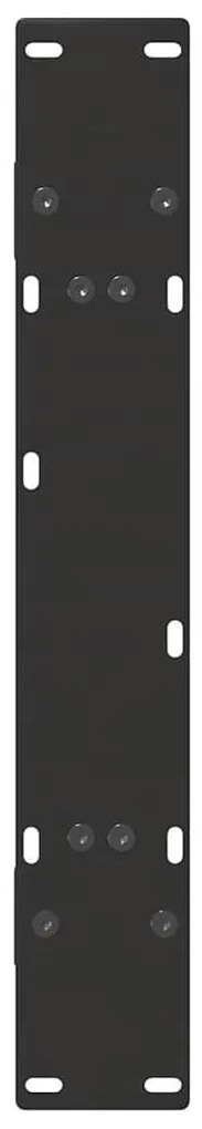 vidaXL Πόδια Τραπεζαρίας σε Σχήμα Α, 2 τεμ. Μαύρο, Ατσάλι 80x(72-73) εκ.