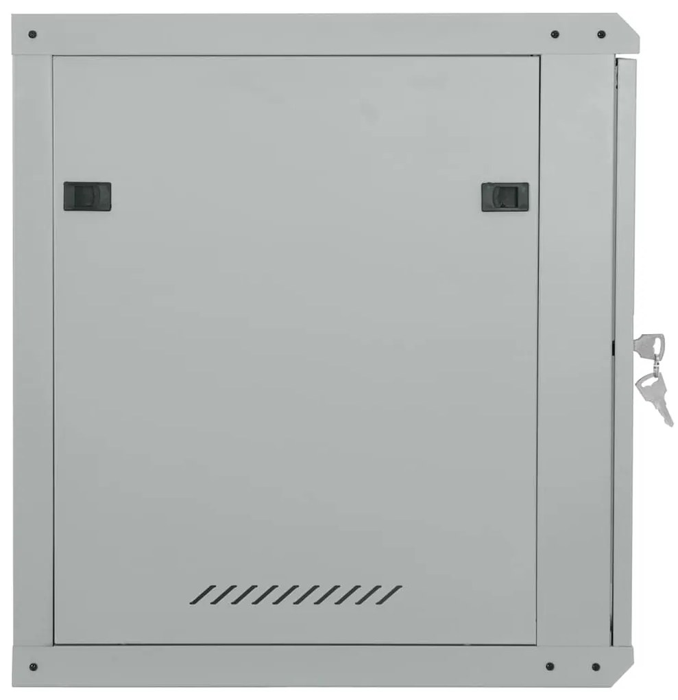 vidaXL Ντουλάπα δικτύου με αποθήκευση Γκρι 60 x 60 x 65 εκ Ατσάλι