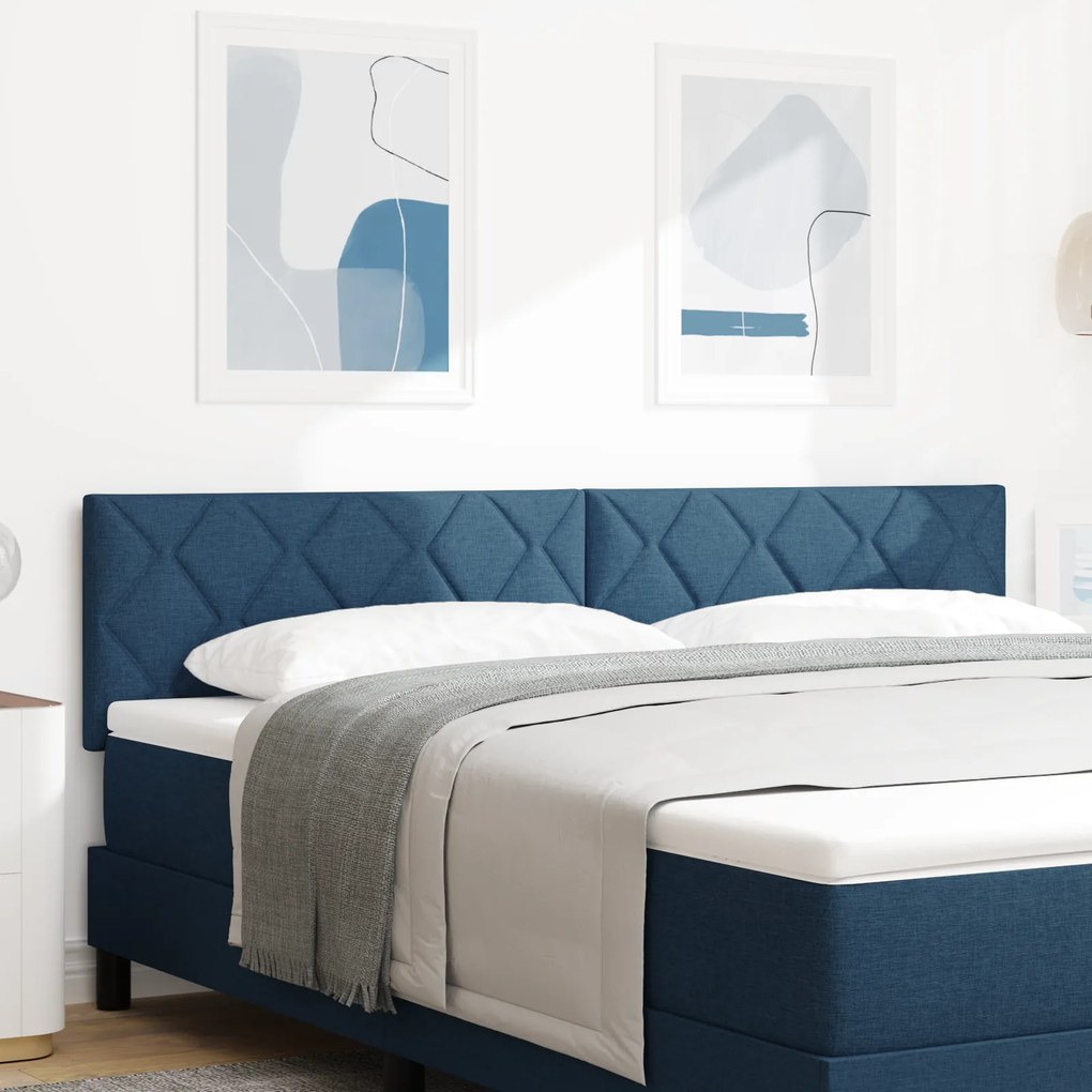 vidaXL LED Κεφαλή Διαμαντιών Μπλε 180 εκ Ύφασμα