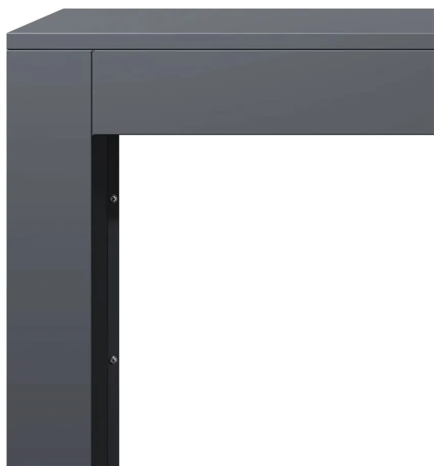 vidaXL Ράφι Καυσόξυλων Ανθρακί 100x40x100 εκ. Ατσάλινο