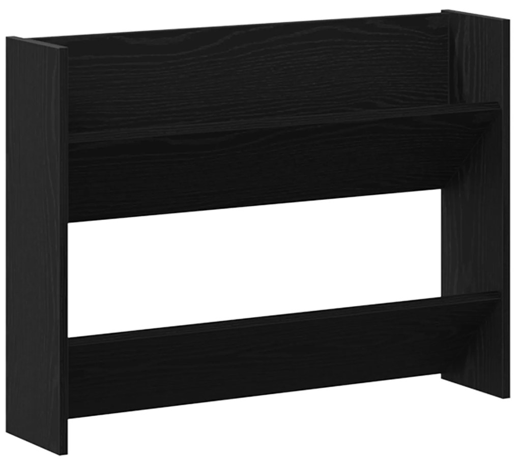 vidaXL Ντουλάπες παπουτσιών τοίχου 2 pcs Μαύρη δρυς 60 x 18 x 60 εκ