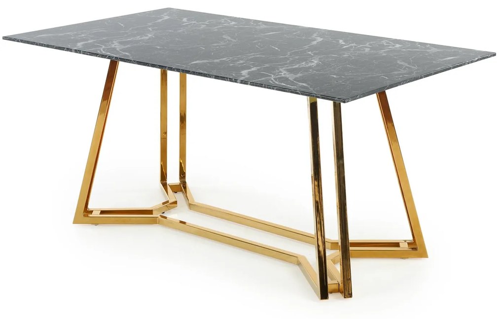 KONAMI table, color: top - black marble, legs - gold DIOMMI V-CH-KONAMI-ST