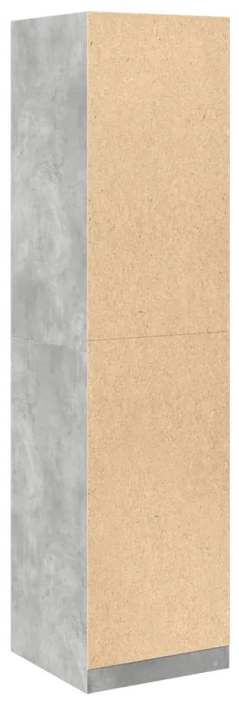 vidaXL Ντουλάπα Γκρι του Σκυροδέματος 50x50x200 εκ. Επεξεργασμένο Ξύλο