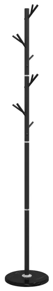 vidaXL Καλόγερος Μαύρος 175 εκ. Σίδερο με Ηλεκτροστατική Βαφή Πούδρας