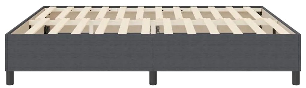 vidaXL Κρεβάτι με ελατήρια Σκούρο γκρι 180 x 200 cm Βελούδο