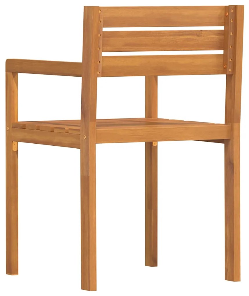 vidaXL Καρέκλες Κήπου 4 τεμ. 50x53x80 εκ. από Μασίφ Ξύλο Ακακίας