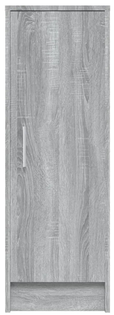 vidaXL Παπουτσοθήκη Γκρι Sonoma 32x35x92 εκ. από Επεξεργασμένο Ξύλο