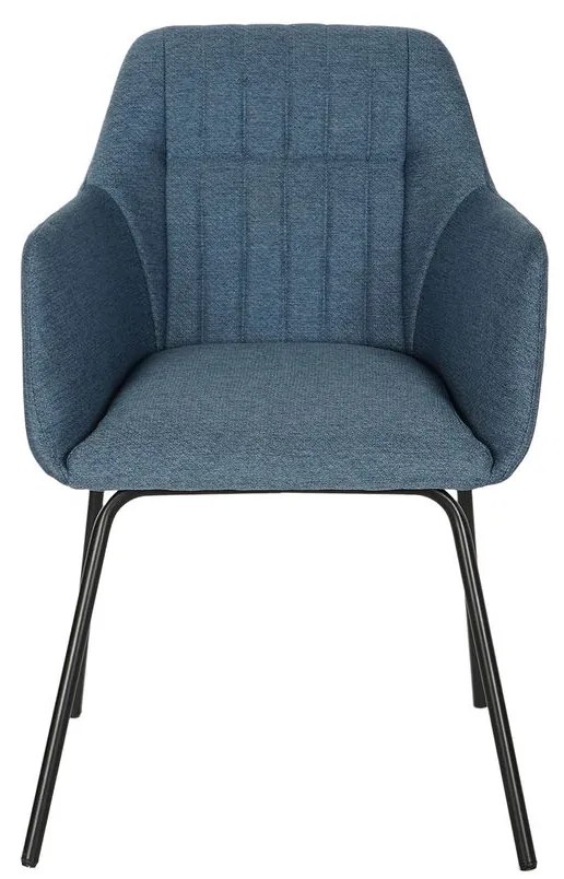 Καρέκλα DKD Home Decor Μπλε Μαύρο 59,5 x 60,5 x 78 cm