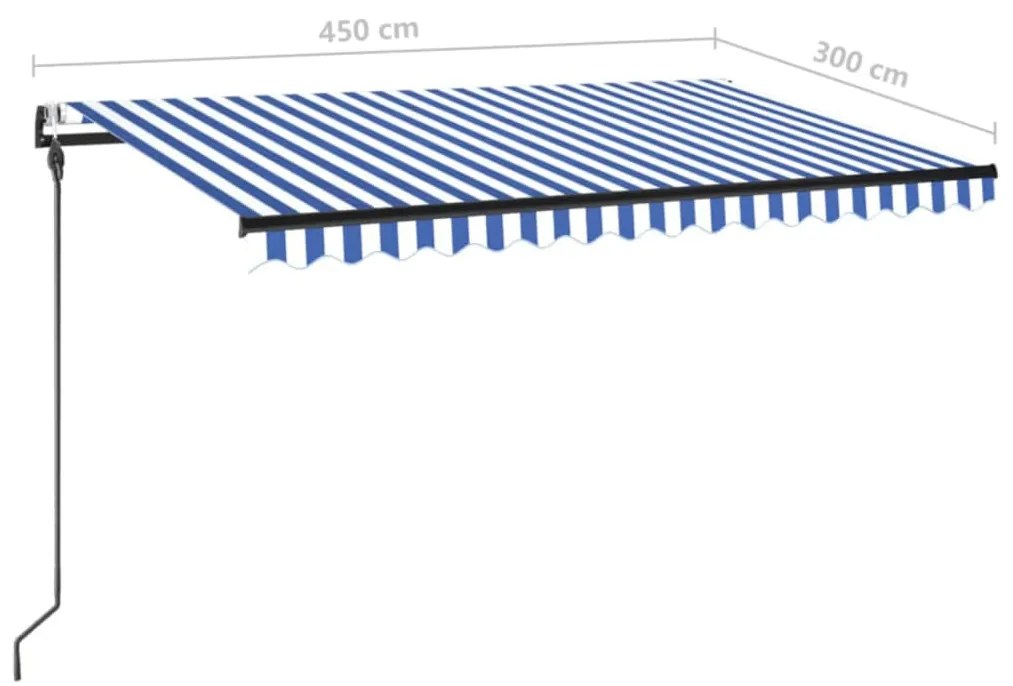 ΤΕΝΤΑ ΑΥΤΟΜΑΤΗ ΜΕ LED &amp; ΑΙΣΘ. ΑΝΕΜΟΥ ΜΠΛΕ / ΛΕΥΚΗ 450 X 300 ΕΚ. 3069131