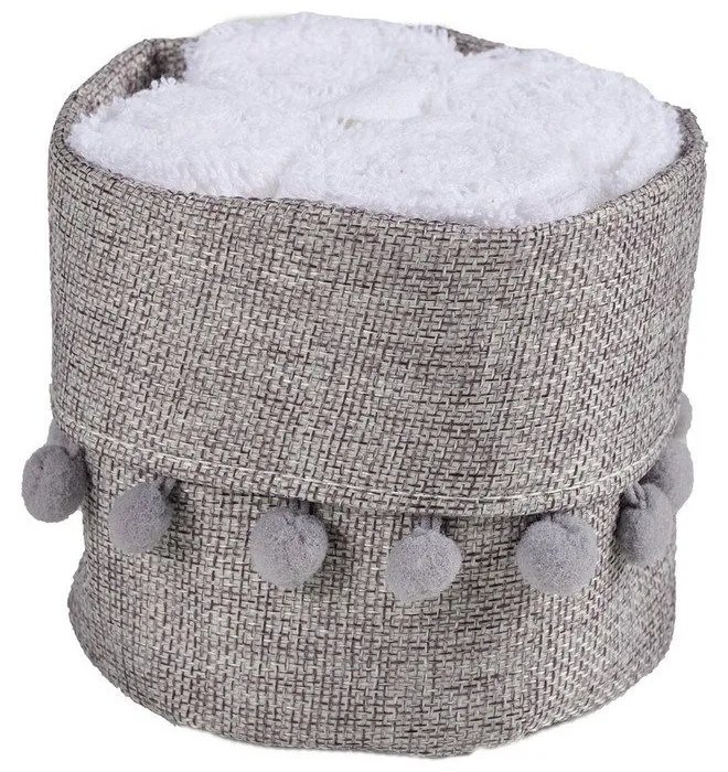 Πετσέτες Soft 4012 (Σετ 4τμχ) White Das Home Σετ Πετσέτες 30x30cm 100% Cotton