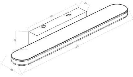 Επιτοίχιο Φωτιστικό Maytoni Epic-60x8.5x5.5