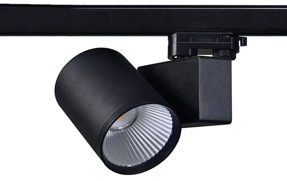 Σποτ Ράγας 4 Καλωδίων LISOR4030B4 10x12,5cm Led 4000lm 40W 3000K Black Aca