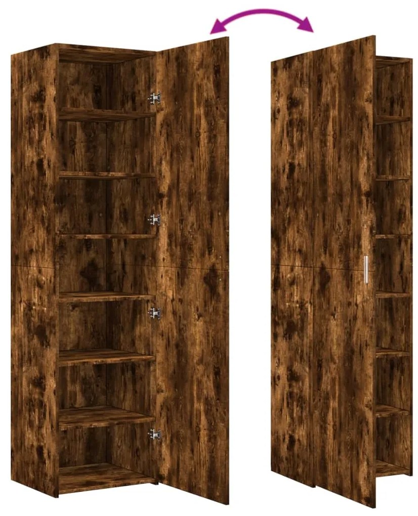 vidaXL Ντουλάπι Καπνιστή Δρυς 50x42,5x185 εκ. από Επεξεργασμένο Ξύλο