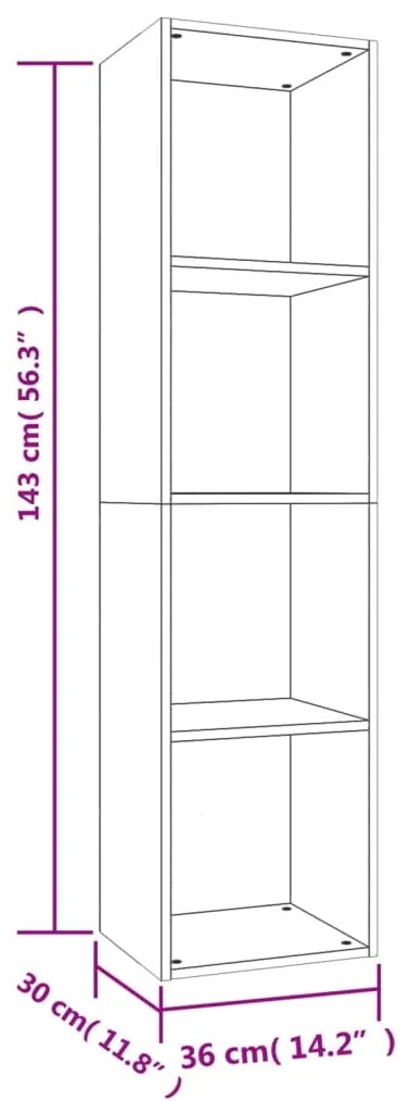 ΒΙΒΛΙΟΘΗΚΗ/ΈΠΙΠΛΟ TV ΓΚΡΙ ΣΚΥΡΟΔΕΜΑΤΟΣ 36X30X143 ΕΚ ΜΟΡΙΟΣΑΝΙΔΑ 800148