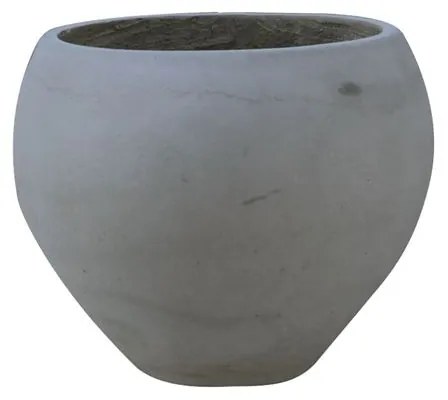 FLOWER POT-5 Cement Grey Φ32x26cm  Φ32x26cm [-Γκρι-] [-Artificial Cement (Recyclable)-] Ε6304,A