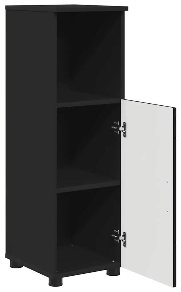 vidaXL Σετ Επίπλων Μπάνιου με συρτάρι 3 pcs Μαύρο 76,5 x 35 x 64 εκ