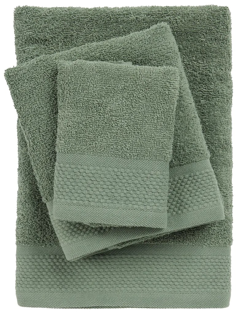 Πετσέτες Μπάνιου (Σετ 3τμχ) Das Home Best 086 Green 450gsm