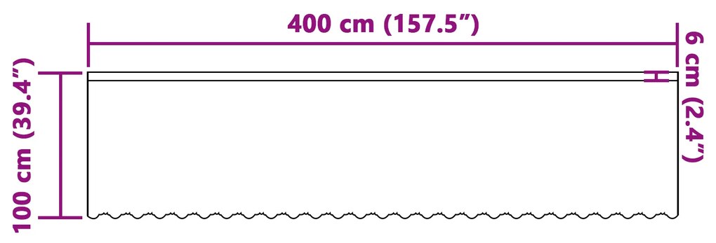vidaXL Κουρτίνα Δαντέλας με κουρτίνες Floral Λευκό 400 x 100 cm Πολυεστέρας