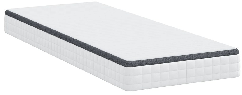 vidaXL Στρώματα Λευκό, Γκρι 80 x 200 cm Πλεκτό ύφασμα
