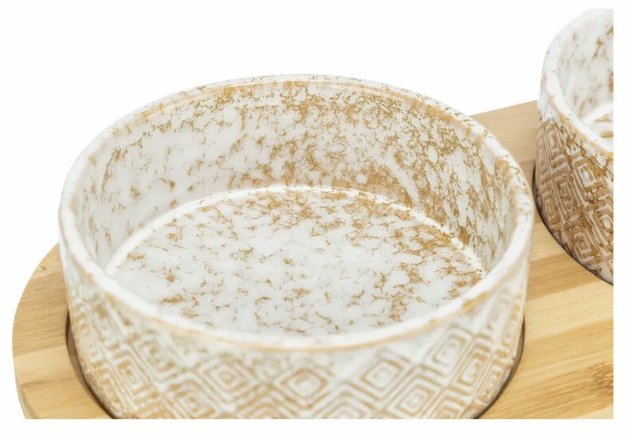 Ταΐστρα σκύλων Trixie Λευκό Ανοιχτό καφέ Bamboo