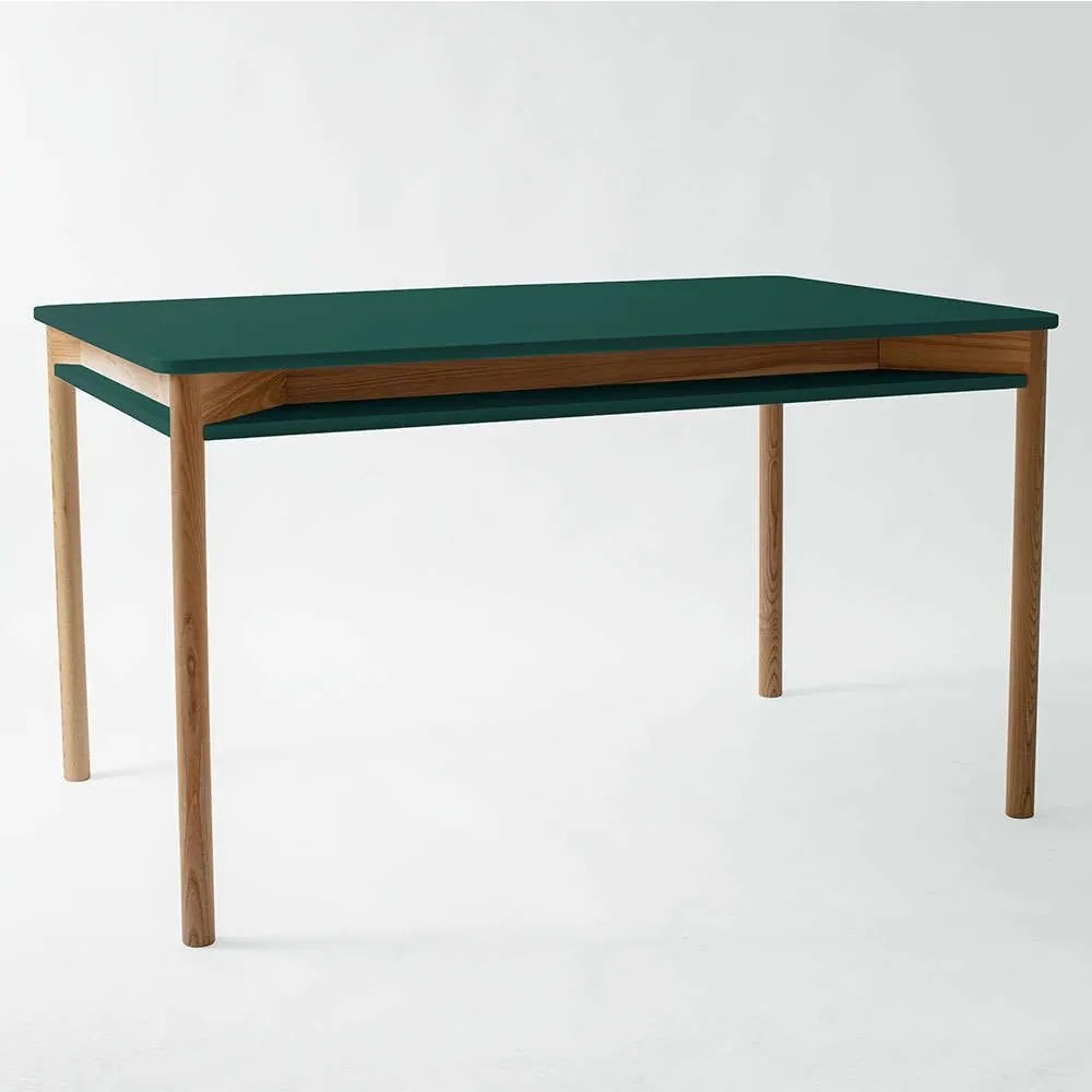 Τραπέζι Επεκτεινόμενο Με Ραφάκι Zeen ZEENEXTBE10 140x90x75/200x90x75cm Sea Green Mdf, Wood