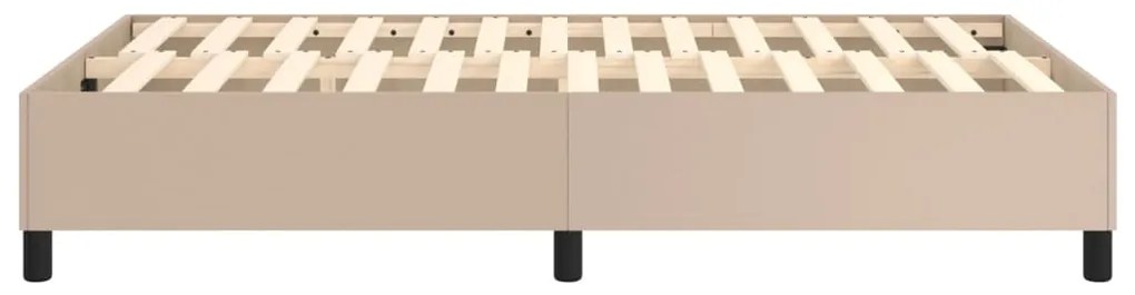 vidaXL Πλαίσιο Κρεβατιού Καπουτσίνο 120x200 εκ. από Συνθετικό Δέρμα