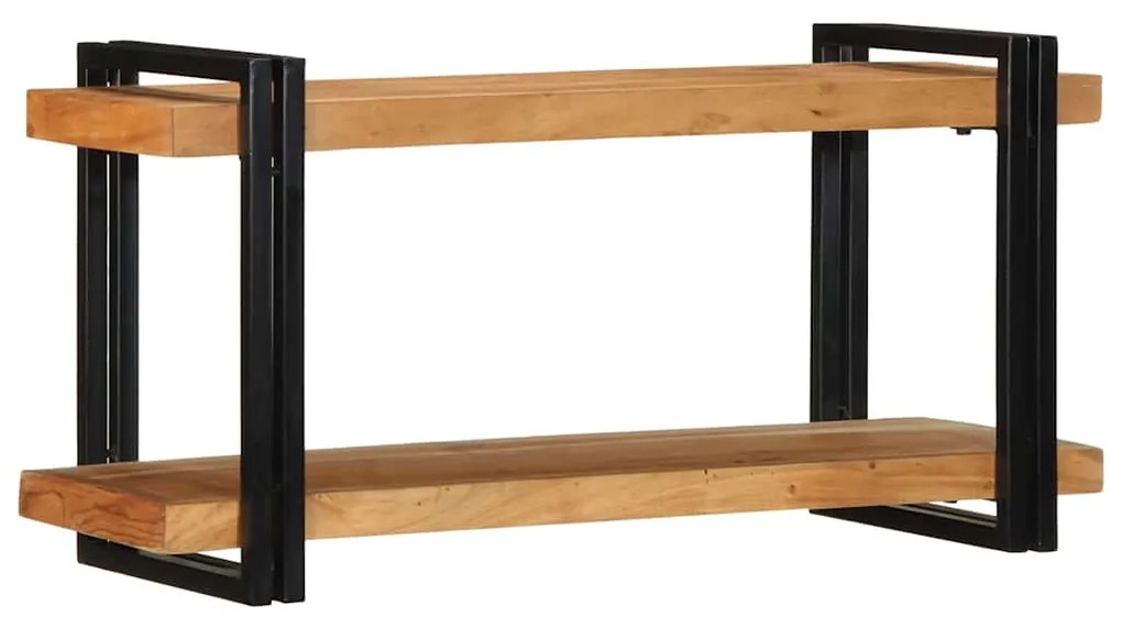 Ράφι τοίχου 90x33x45 cm μασίφ ξύλο ακακίας - Καφέ