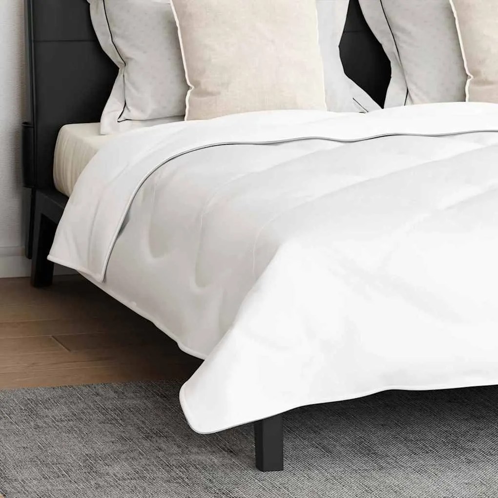 vidaXL Σετ Κουβέρτας με μαξιλάρι 3 pcs Λευκό 240 x 220 cm Μικροΐνες