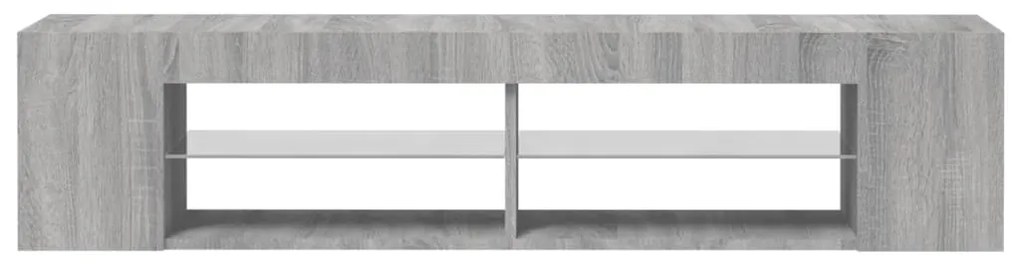 vidaXL Έπιπλο Τηλεόρασης με LED Γκρι Sonoma 135x39x30 εκ.