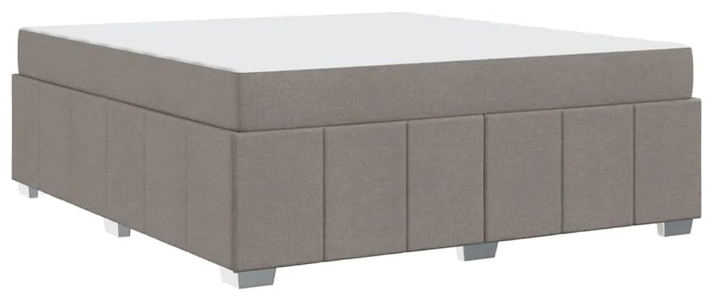 vidaXL Σκελετός Κρεβατιού Taupe 180 x 200 cm ύφασμα