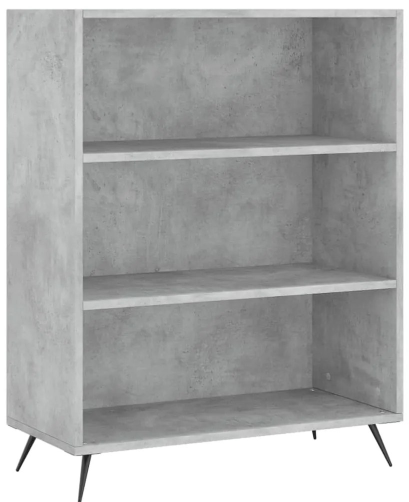 vidaXL Ντουλάπι Γκρι Σκυροδέματος 69,5x34x180 εκ. Επεξεργασμένο Ξύλο