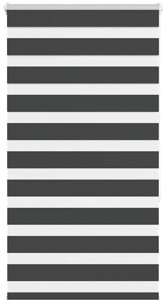 vidaXL Ζέβρα τυφλή Μαύρο Πλάτος υφάσματος 75,9 εκ. Πολυεστέρας