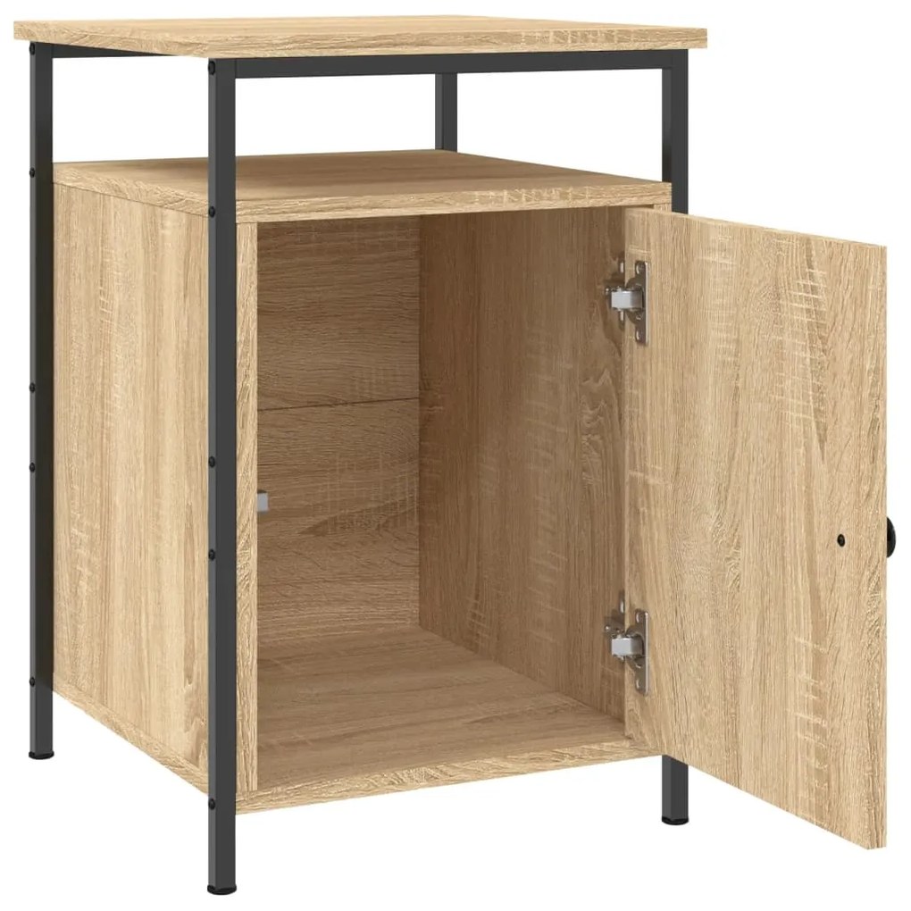 vidaXL Κομοδίνο Sonoma Δρυς 40 x 42 x 60 εκ. από Επεξεργασμένο Ξύλο